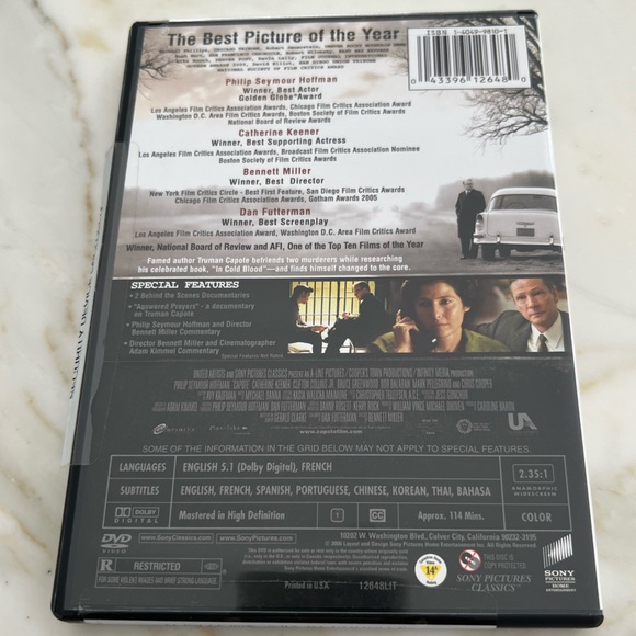 CAPOTE DVD - Picture 3 of 3